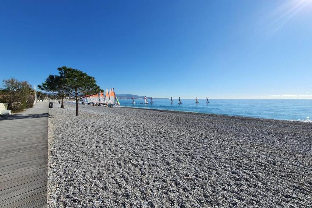 Cosy studio résidence de standing proche plage Villeneuve-Loubet Exterior foto