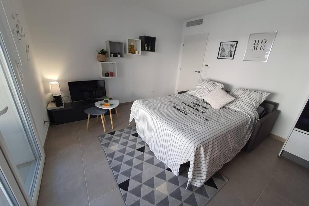 Cosy studio résidence de standing proche plage Villeneuve-Loubet Exterior foto