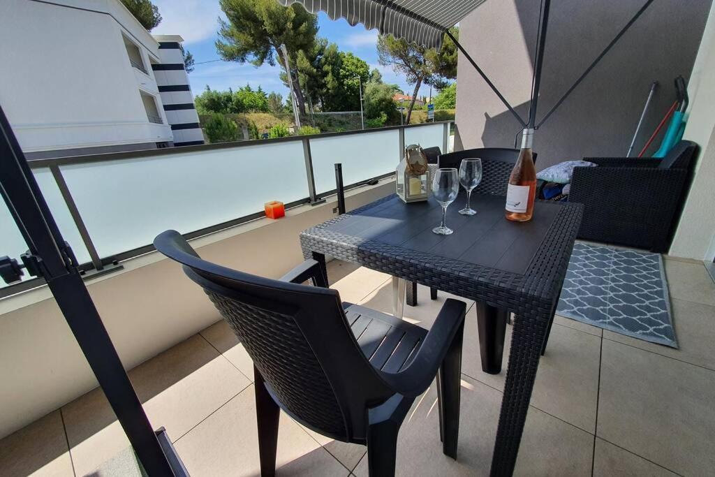 Cosy studio résidence de standing proche plage Villeneuve-Loubet Exterior foto